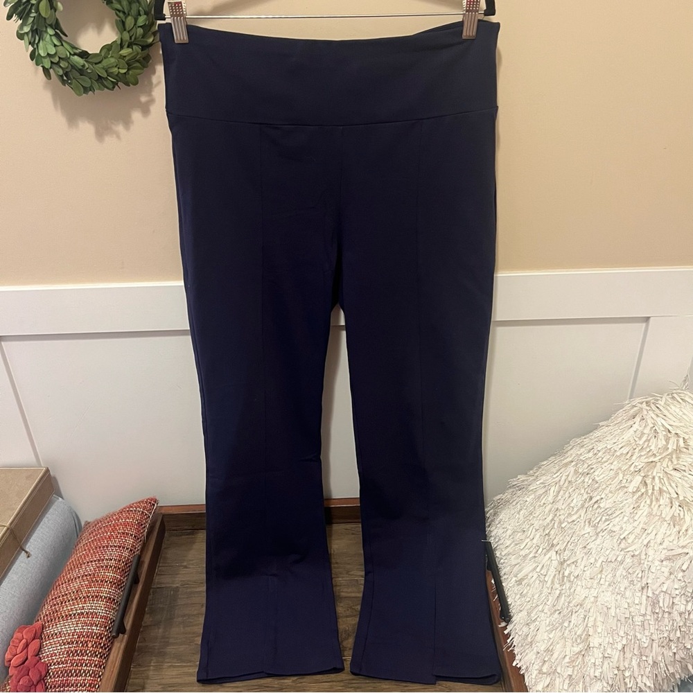 Ruby Ribbon Midnight Split Ankle Leggings -New